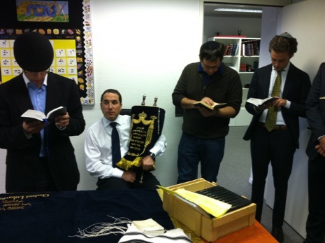 Service at the Chabad Learning Center in Zug